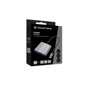 Conceptronic DONN13G base para portátil y replicador de puertos Alámbrico USB 3.2 Gen 1 (3.1 Gen 1) Type-C Gris Conceptronic DONN13G base para portátil y replicador de puertos Alámbrico USB 3.2 Gen 1 (3.1 Gen 1) Type-C Gris