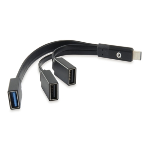 Conceptronic HUBBIES01B hub de interfaz USB 3.2 Gen 2 (3.1 Gen 2) Type-C 5000 Mbit/s Negro