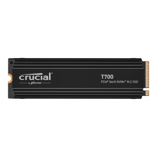 Crucial T700 1TB PCIe SSD with heatsink