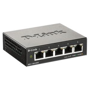 D-Link DGS-1100-05V2 switch Gestionado L2 Gigabit Ethernet (10/100/1000) Negro