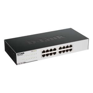 D-Link GO-SW-16G No administrado L2 Gigabit Ethernet (10/100/1000) 1U Negro