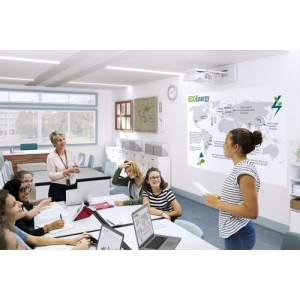 Epson EB-770Fi videoproyector Proyector de alcance ultracorto 4100 lúmenes ANSI 3LCD 1080p (1920x1080) Blanco