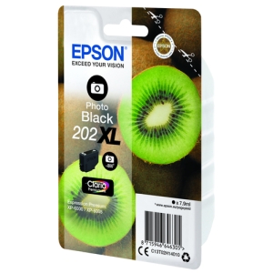 Epson Kiwi Singlepack Photo Black 202XL Claria Premium Ink