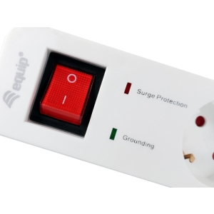 Equip 245554 base múltiple 1,8 m 5 salidas AC Interior Blanco