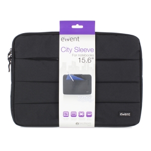 Ewent City Sleeve 39,6 cm (15.6") Funda Negro