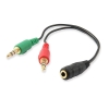 Cable adaptador audio ewent jack 3.5mm EC1642