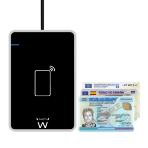 Ewent EW1053 lector de tarjeta magnética Negro USB Ewent EW1053 lector de tarjeta magnética Negro USB