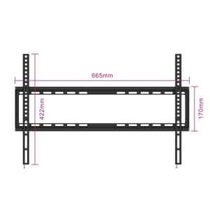 Ewent EW1503 soporte para TV 177,8 cm (70") Negro 8 cm (70
