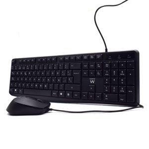 Ewent EW3006 teclado Ratón incluido USB QWERTY Español Negro Ewent EW3006 teclado Ratón incluido USB QWERTY Español Negro