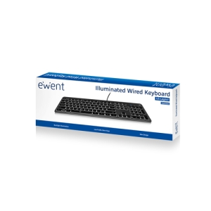 Alternative view of Ewent EW3269 teclado USB QWERTY Español Negro