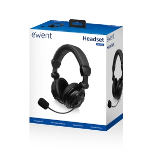Ewent EW3564 auricular y casco Auriculares Alámbrico Diadema Llamadas/Música Negro Ewent EW3564 auricular y casco Auriculares Alámbrico Diadema Llamadas/Música Negro