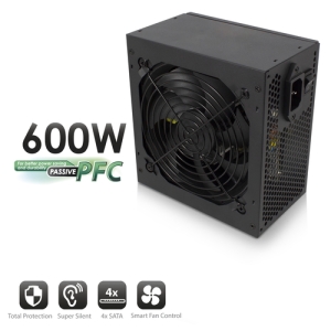 Alternative view of Ewent EW3908 unidad de fuente de alimentación 600 W 20+4 pin ATX ATX Negro