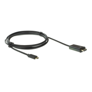 Ewent EW9824 adaptador de cable de vídeo 2 m USB Tipo C HDMI tipo A (Estándar) Negro