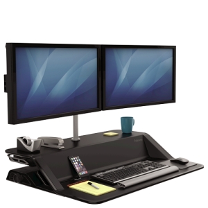 Fellowes 8042901 soporte para monitor 66 cm (26") Plata Escritorio