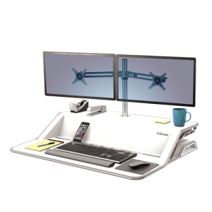 Fellowes 8042901 soporte para monitor 66 cm (26") Plata Escritorio