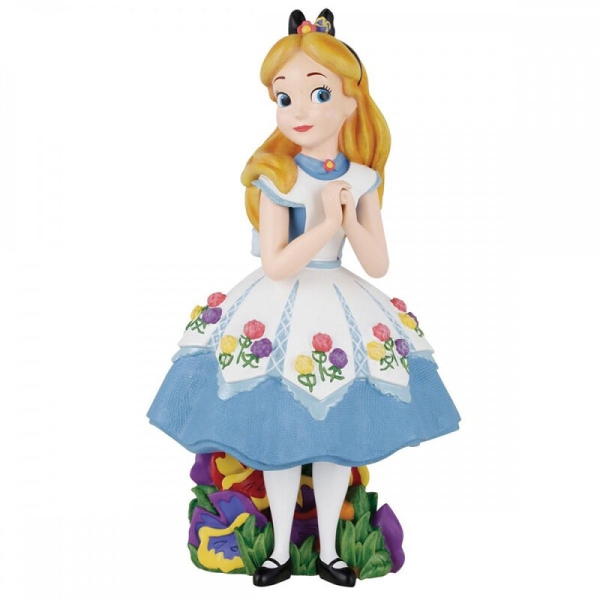 Figura Decorativa Enesco Disney Alicia Floreada