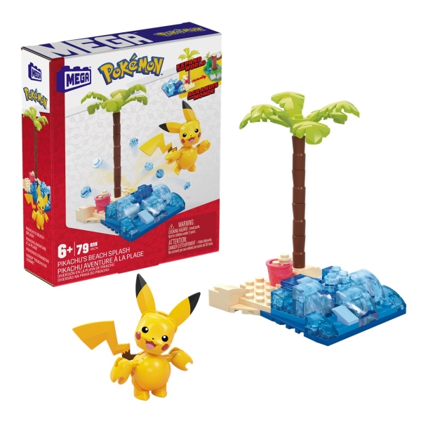 Figura Mattel Mega Construx Pokemon Pikachu