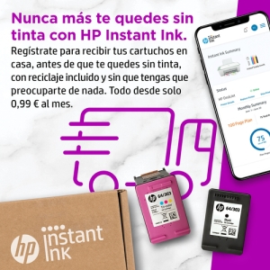 HP DeskJet Impresora multifunción HP 2722e, Color, Impresora para Hogar, Impresión, copia, escáner, Conexión inalámbrica; HP+; Compatible con HP Instant Ink; Impresión desde el teléfono o tablet