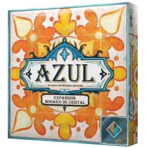 Juego Mesa Azul Mosaico Cristal Pegi