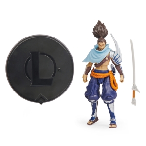League of Legends , figura coleccionable de Yasuo de 10,2 cm con detalles de gran calidad y un accesorio de espada, Colección de campeones, edición de coleccionista, a partir de 12 años edición de coleccionista