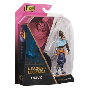 League of Legends , figura coleccionable de Yasuo de 10,2 cm con detalles de gran calidad y un accesorio de espada, Colección de campeones, edición de coleccionista, a partir de 12 años League of Legends , figura coleccionable de Yasuo de 10,2 cm con detalles de gran calidad y un accesorio de espada, Colección de campeones, edición de coleccionista, a partir de 12 años