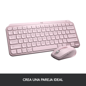 Logitech MX Keys Mini teclado RF Wireless + Bluetooth QWERTY Español Rosa Logitech MX Keys Mini teclado RF Wireless + Bluetooth QWERTY Español Rosa