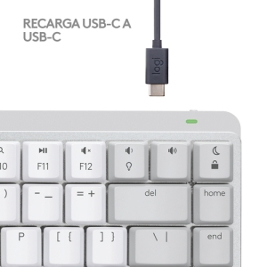 Logitech MX Mini Mechanical for Mac teclado Bluetooth QWERTY Internacional de EE.UU. Gris, Blanco Logitech MX Mini Mechanical for Mac teclado Bluetooth QWERTY Internacional de EE.UU. Gris, Blanco