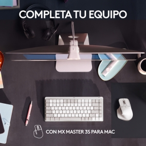 Logitech MX Mini Mechanical for Mac teclado Bluetooth QWERTY Internacional de EE.UU. Gris, Blanco Logitech MX Mini Mechanical for Mac teclado Bluetooth QWERTY Internacional de EE.UU. Gris, Blanco