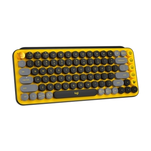 Logitech POP Keys Wireless Mechanical Keyboard With Emoji Keys teclado RF Wireless + Bluetooth QWERTY Español Negro, Gris, Amarillo Logitech POP Keys Wireless Mechanical Keyboard With Emoji Keys teclado RF Wireless + Bluetooth QWERTY Español Negro, Gris, Amarillo