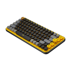 Logitech POP Keys Wireless Mechanical Keyboard With Emoji Keys teclado RF Wireless + Bluetooth QWERTY Español Negro, Gris, Amarillo Logitech POP Keys Wireless Mechanical Keyboard With Emoji Keys teclado RF Wireless + Bluetooth QWERTY Español Negro, Gris, Amarillo