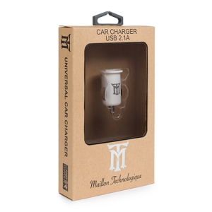 Maillon Technologique Basic MTCC1W21 cargador de dispositivo móvil Blanco Auto