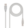 Nanocable CABLE USB 2.0 IMPRESORA, TIPO A/M-B/M, BEIGE, 1.8 M Nanocable CABLE USB 2.0 IMPRESORA
