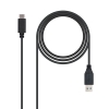 Nanocable USB 3.1, 1m cable USB USB 3.2 Gen 2 (3.1 Gen 2) USB C USB A Negro Nanocable USB 3.1
