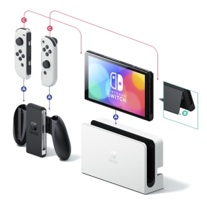 Nintendo Switch OLED videoconsola portátil 17,8 cm (7") 64 GB Pantalla táctil Wifi Blanco Nintendo Switch OLED videoconsola portátil 17,8 cm (7") 64 GB Pantalla táctil Wifi Blanco