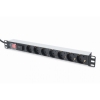 PDU 7 SCHUKO 19 1U MAGNET SWITCH
