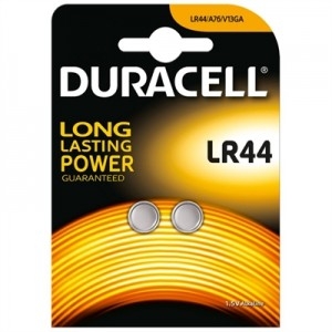 PILA BOTON DURACELL LR44 1.5V PACK 2U