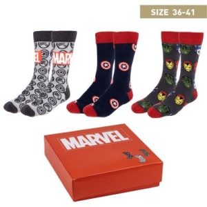 Pack Calcetines 3 Piezas Marvel Talla