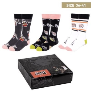 Pack Calcetines 3 Piezas Otaku Talla