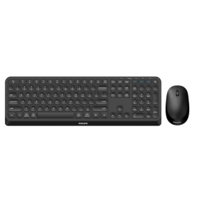 Philips 4000 series SPT6407B/16 teclado Ratón incluido RF Wireless + Bluetooth QWERTY Inglés Negro