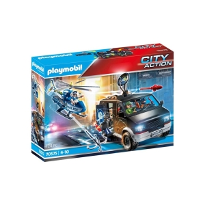 Playmobil Ciudad Helicoptero Policia Persecucion Del