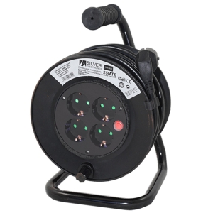 Regleta Alargadera Enrollacables 4 Tomas 50m