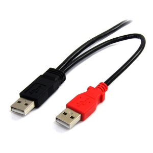 StarTech.com Cable de 1,8m USB 2.0 en Y para Discos Duros Externos - Cable Mini B a 2x USB A 8m USB 2.0 en Y para Discos Duros Externos - Cable Mini B a 2x USB A