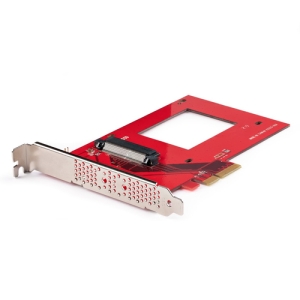StarTech.com Tarjeta Adaptador U.3 a PCIe - Adaptador PCIe 4.0 x4 para SSDs U.3 NVMe de 2