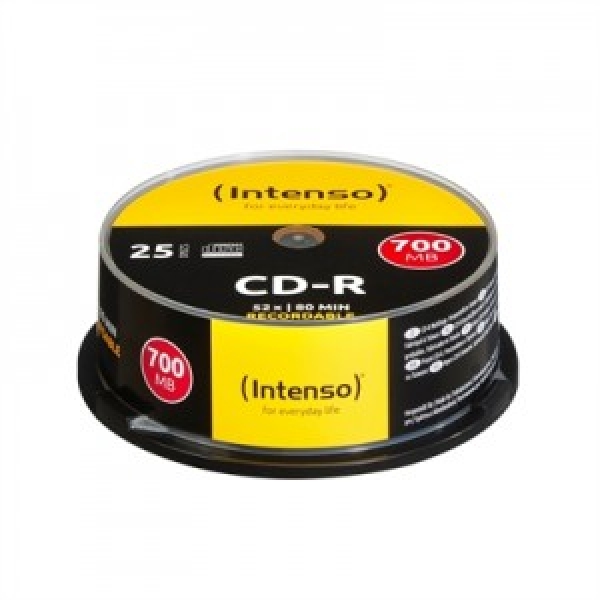 Tarrina cd - r virgenes intenso 700mb 80 1001124