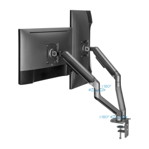 TooQ DB4132TNR-G soporte para monitor 81,3 cm (32") Negro Escritorio