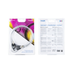 TooQ TQCLKC0025 cable antirrobo Plata 1,5 m TooQ TQCLKC0025 cable antirrobo Plata 1,5 m