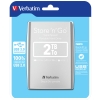 Verbatim Disco Duro Portátil Store 'n' Go USB 3.0 de 2 TB en color Plateado