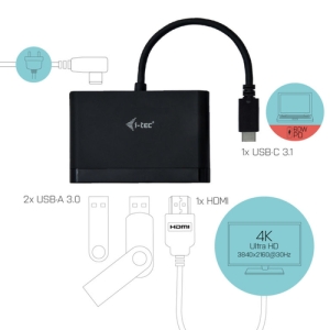 i-tec USB C HDMI Travel Adapter PD/Data i-tec USB C HDMI Travel Adapter PD/Data