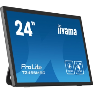 iiyama T2455MSC-B1 pantalla de señalización Pantalla plana para señalización digital 61 cm (24") LED 400 cd / m² Full HD Negro Pantalla táctil