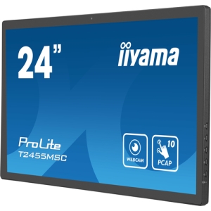 iiyama T2455MSC-B1 pantalla de señalización Pantalla plana para señalización digital 61 cm (24") LED 400 cd / m² Full HD Negro Pantalla táctil